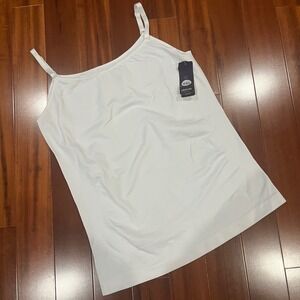 Empetua Shapewear Cami Tank Top White Scoop Neck 62001 New NWT Size Plus 4XL 4X
